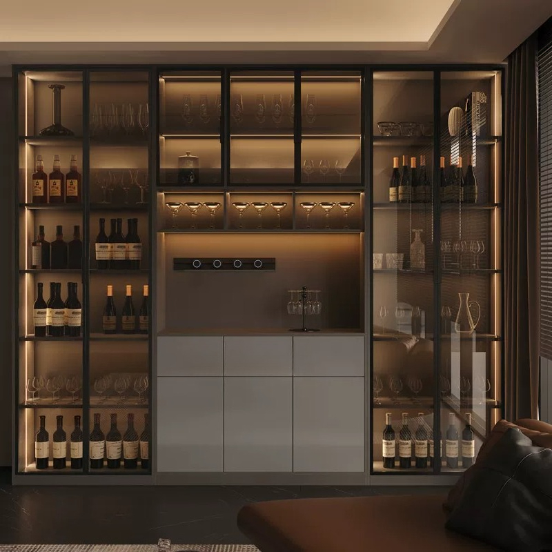Wine & Beer Packages - Mobiletto portabottiglie di lusso leggero in