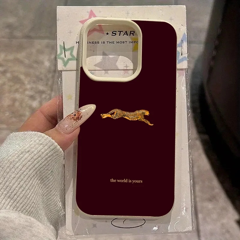 Wine & Beer Unlimited Spirits Photos - Custodia morbida per telefono moda leopardo
