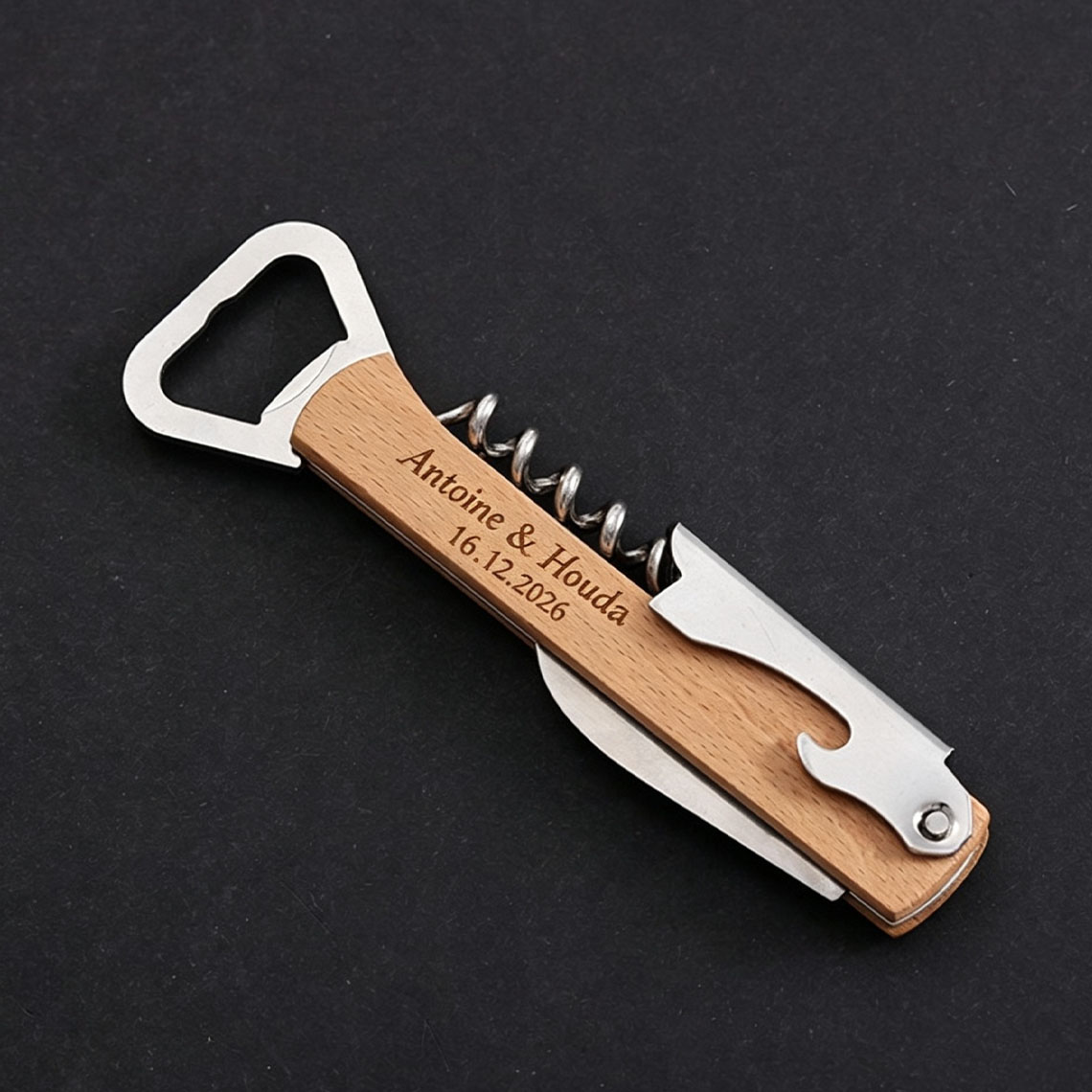 20 Pezzi Apribottiglie in Legn - Wine Beer Name recensione e prezzo
